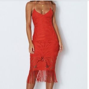 Khaleesi Dress Cherry - White Fox Boutique